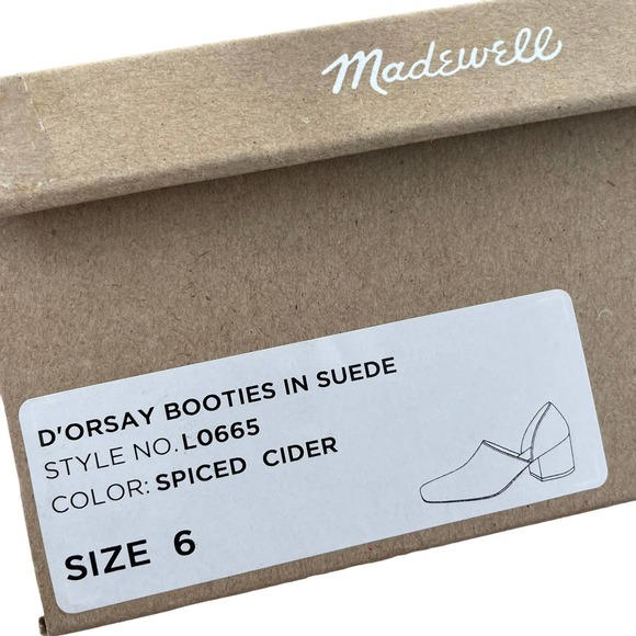 SHORT BOOTS 6.5 CM IN CIDER BROWN SUEDE AND BLACK CALFSKIN
